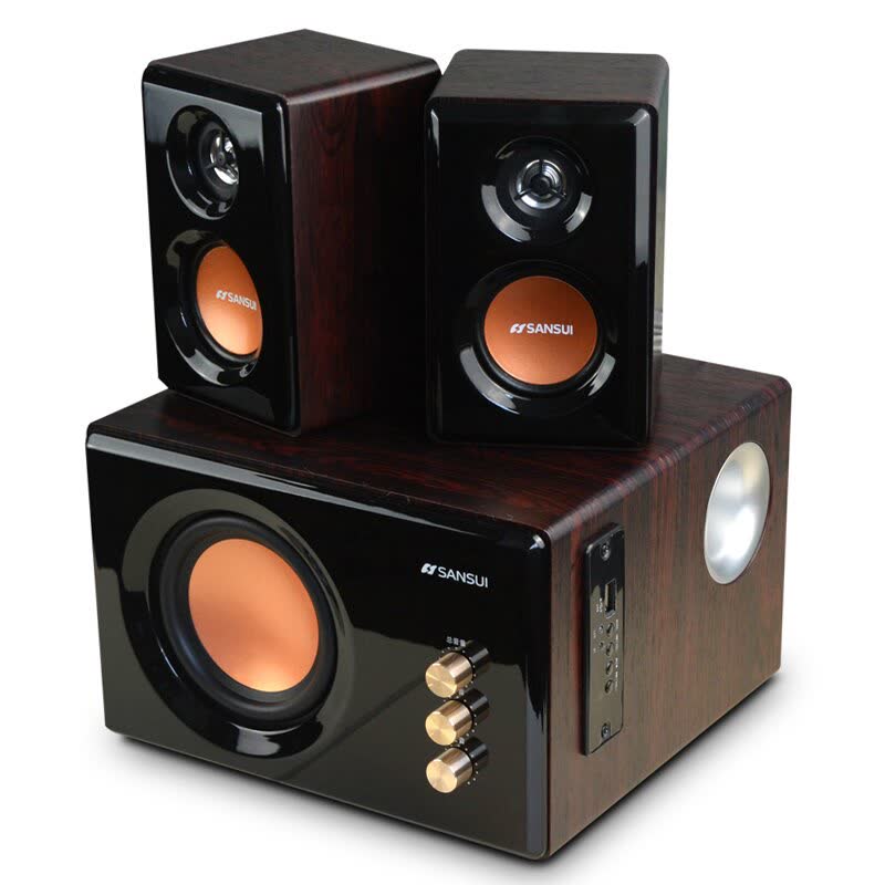 山水32B笔记本音响 电脑音箱带蓝牙版 插U盘多