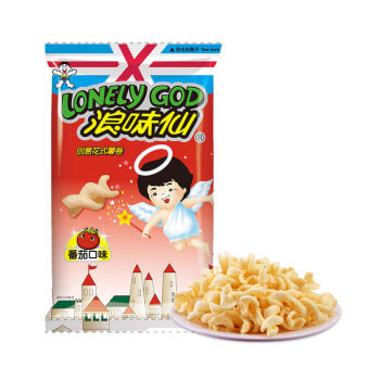 旺旺浪味仙 膨化食品 零食薯片 番茄味 30g